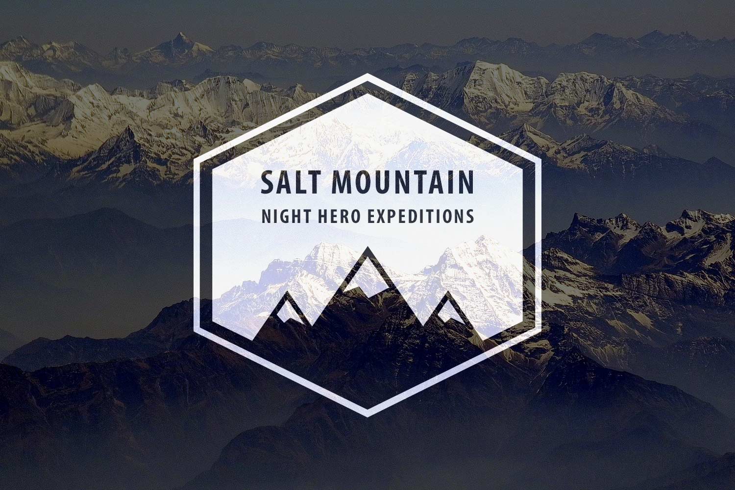 Salt mountain logo: light version